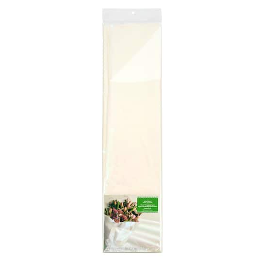 Shimmery White Floral Wrapping Paper by Ashland&#xAE;, 10ct.
